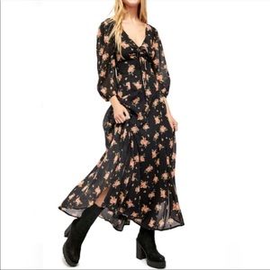 NEW Free People Sea Glass Floral Midi Dress New 8